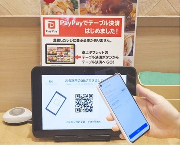テーブル決済