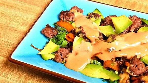 ドレッシングを肉のソースとして使う