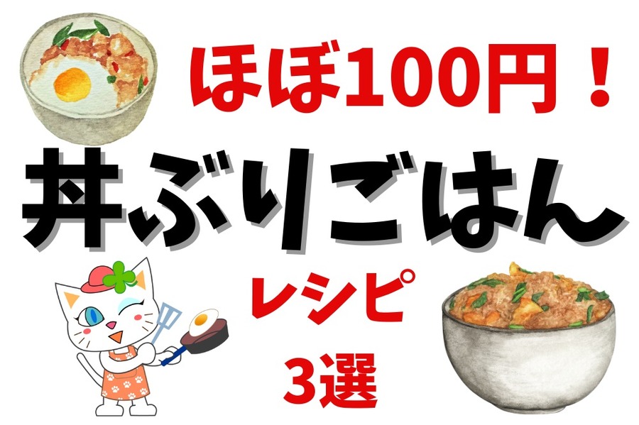 丼ぶりごはんレシピ3選