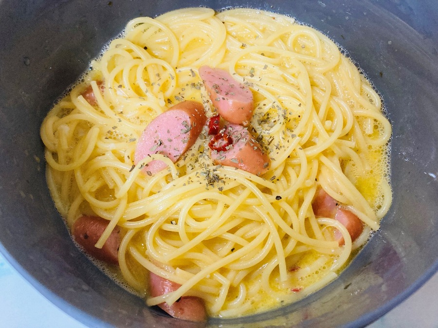 パスタレシピ「ぺぺたま」