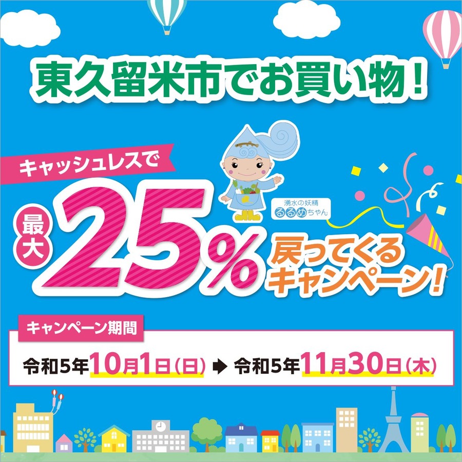 東久留米市×au PAYキャンペーン