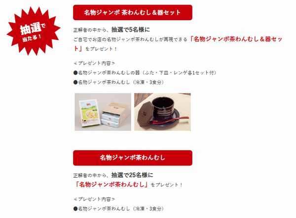 名物ジャンボ茶わんむし＆器セット