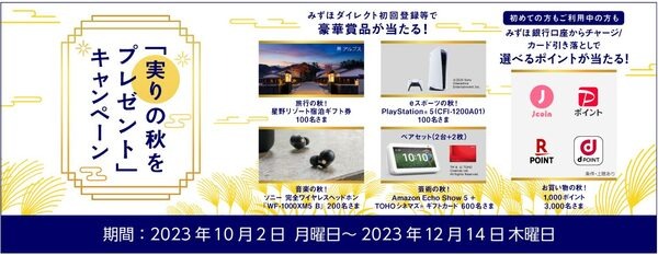 実りの秋をプレゼントキャンペーン