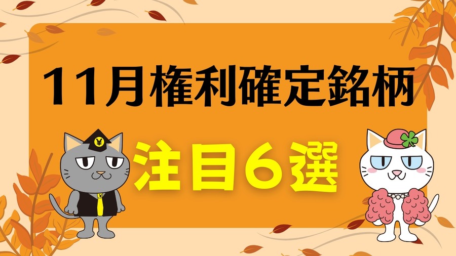 11月権利確定銘柄