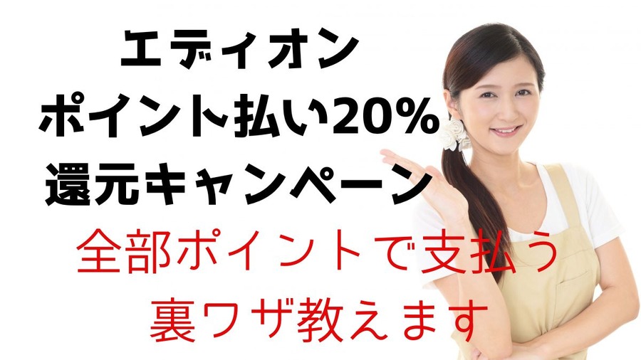 エディオン ポイント払い20％ 還元キャンペーン