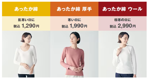 あったか綿インナー