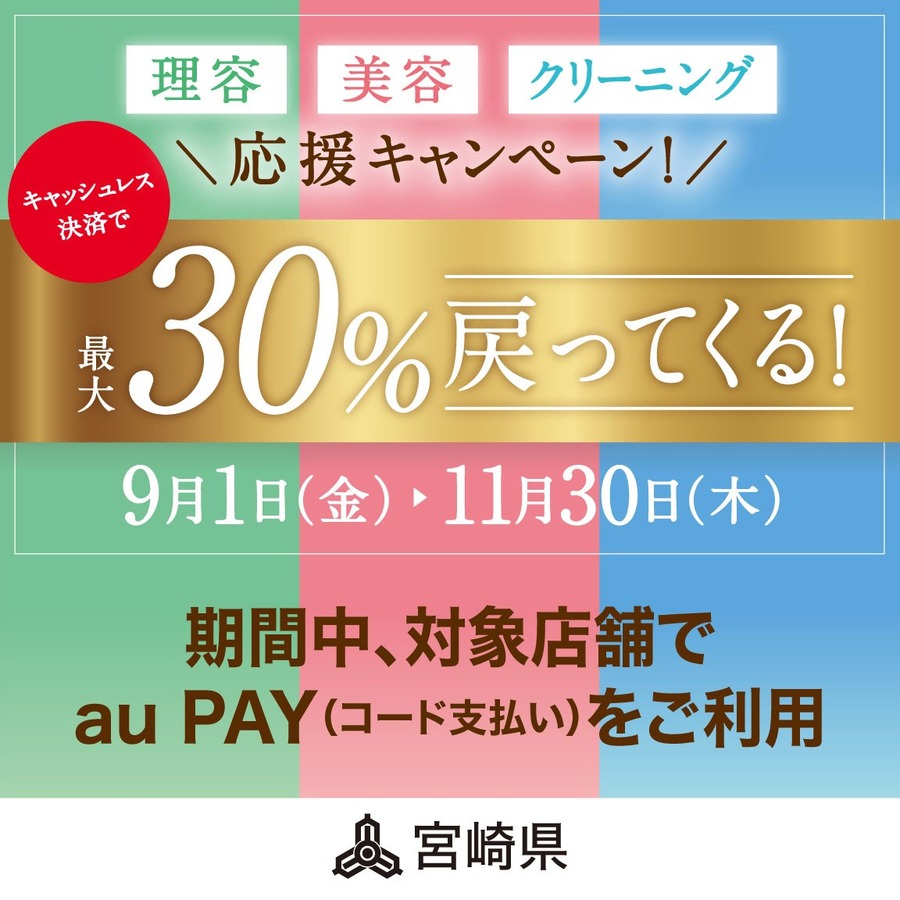 あなたの街の「auPAY」キャンペーン　11月は最大30％還元地域のお店でPontaポイントがもらえる