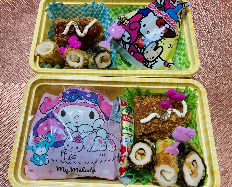 ダイソーグッズで簡単！おにぎりとちくわをおいしく楽しくデコる弁当作ります（制作費120円～）