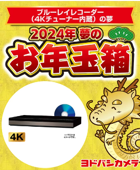 ヨドバシ・ドット・コム会員限定　夢のお年玉箱　抽選申し込み開始！