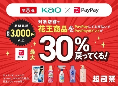 【花王キャンペーンまとめ】商品別のキャンペーンが多い　60%還元も夢じゃない！