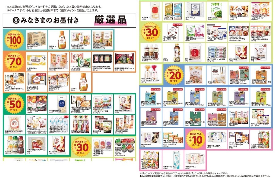 西友×楽天ポイント　12/28～31はポイント10倍、ボーナスポイント商品も！