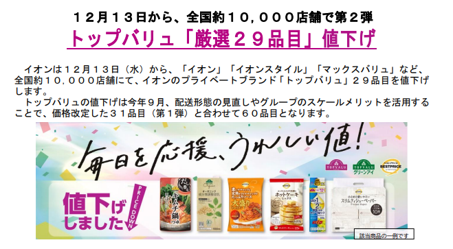 【イオン】「トップバリュ」を再び値下げ！　対象商品と見落としがちな「隠れ値上げ」に注意