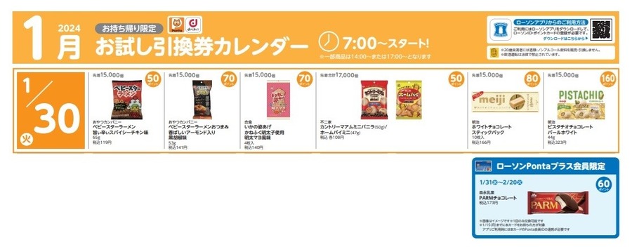 節約効果は年間17万7955円（2023年実績）1月ローソン「お試し引換券」対象商品・注目商品