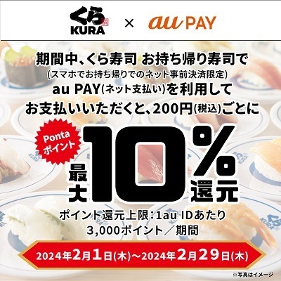 2月のくら寿司は高還元　1/10のコストで割引券に交換可能、食事券購入で20%還元も
