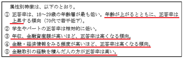 【金融リテラシー】　金融に関する知識や情報にどれだけ関心を持てるかで資産は変わる。