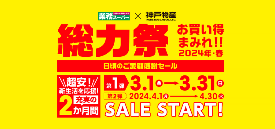 【業ス】3/1～「総力祭(第1弾)」歴20年マニアの節約主婦が選ぶ「迷わず買いセール品 7選」＋月間特売