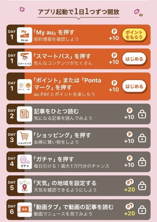【auサービスToday】ミッション達成で抽選総額100万Pontaポイントプレゼント！　達成方法と注意点を伝授