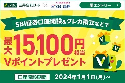 【新NISA】SBI証券で三井住友カードによる月10万円のクレカ積立が解禁　ただし還元率はダウン