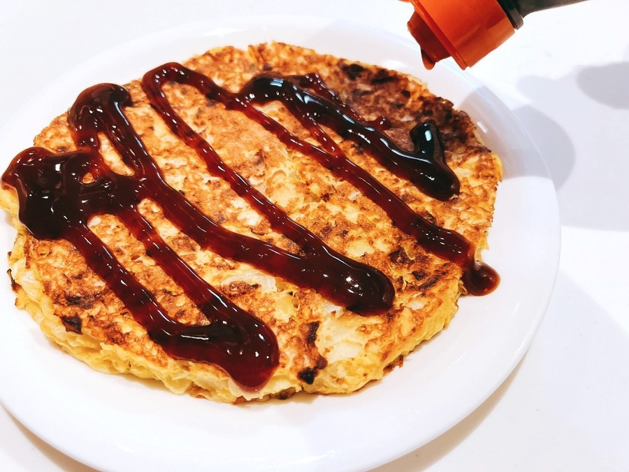 業ス×ダイエット「オートミールのお好み焼き（213円）」レンチン可、低カロリー＆ボリューム満点なレビュー