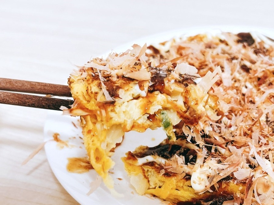 業ス×ダイエット「オートミールのお好み焼き（213円）」レンチン可、低カロリー＆ボリューム満点なレビュー