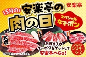 【5月の肉の日】公式アプリも要チェック！ ステーキガスト・安楽亭・ライク・ペッパーランチ・すた丼・KFC・ロッテリア・ニラックスブッフェ