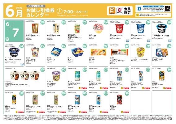【ローソン】6月の「お試し引換券」対象商品・注目商品　5月の節約効果は1万1909円