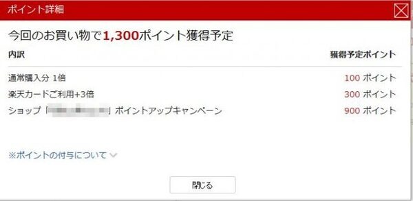 ポイント詳細