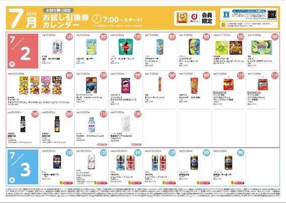 【ローソン】7月の「お試し引換券」対象商品・注目商品6月の節約効果は9,135円・上半期の節約総額は？