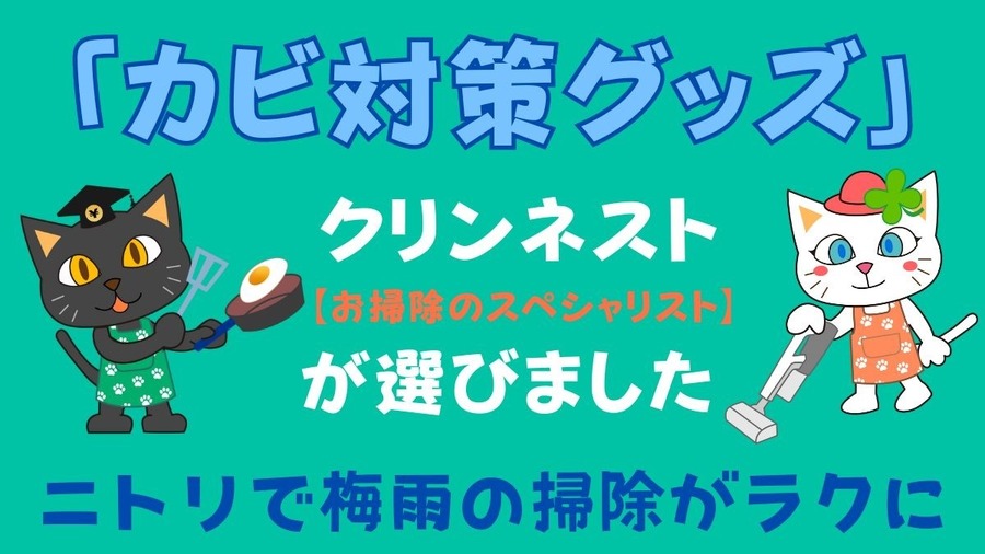 【ニトリ】梅雨の掃除がラクになる！　お掃除の達人おすすめの「カビ対策グッズ」3選
