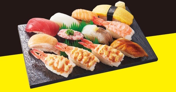 小僧寿しの「よくばり！バリュー盛フェア」7/8-7/19 平日限定12貫690円（税込745円）