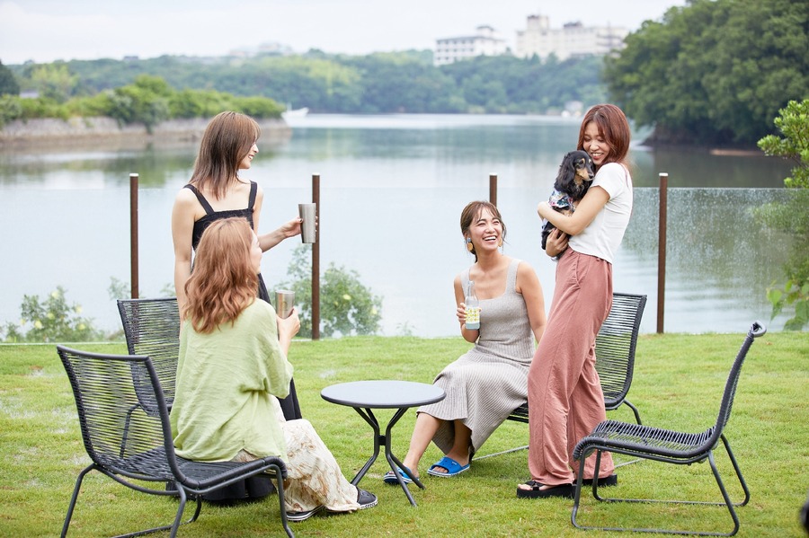 【GLAMP DOG伊勢賢島】全客室にプライベートプール設置　愛犬とプールで遊ぼう！