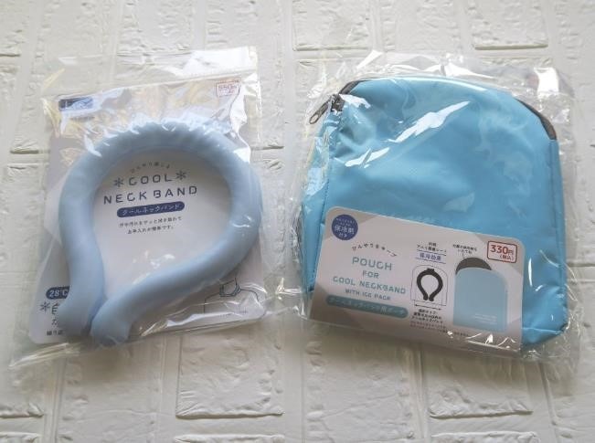 猛暑！キャンドゥ商品クールネックリング「ケース」330円の実力は？ひんやりを保てるかレポ