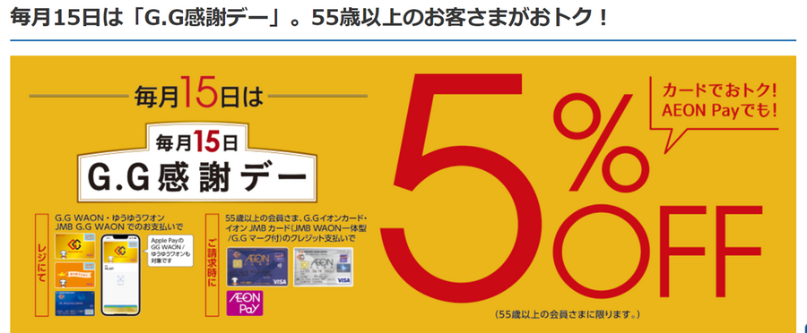 首都圏における特定日のスーパーと「安くなるキャッシュレス決済」の組み合わせをまとめました