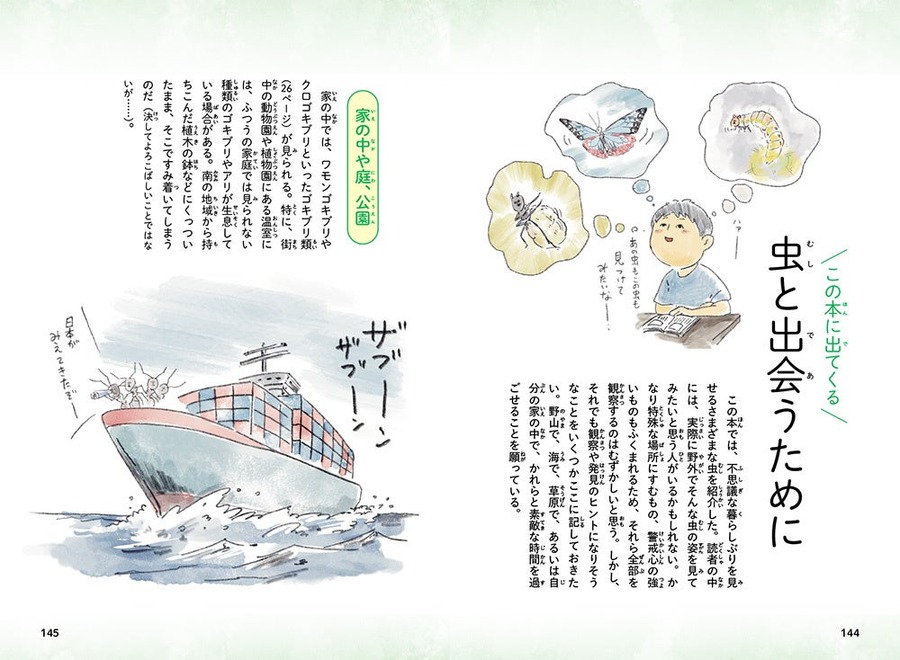 夏休みおススメ（中身チラ見せ）図鑑に載ってない63種の虫たちの生態や独特な姿・形『虫ってやっぱり面白い！ 虫たちの生き方事典』