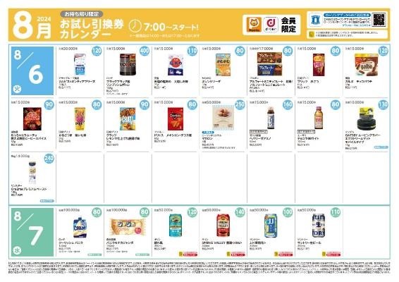 【ローソン】8月の「お試し引換券」対象商品・注目商品7月の節約効果は1万1752円！