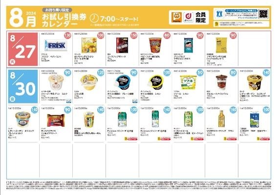【ローソン】8月の「お試し引換券」対象商品・注目商品7月の節約効果は1万1752円！