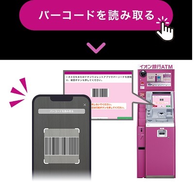 【イオンペイ】イオン銀行ATMからの現金チャージで10%還元　新規開設のイオン銀行口座からのチャージで500ポイント還元