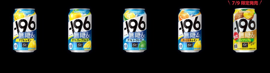 これは当たる！抽選で19,600名に選べるデジタルポイント196ポイント分（8/19まで）サントリー「-196無糖」を購入→レシートで応募