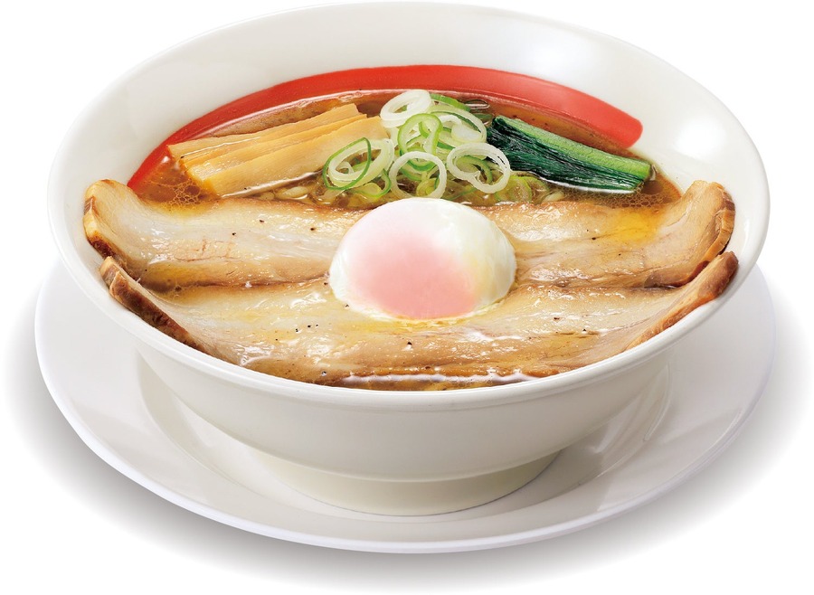 温泉玉子がまるで満月【幸楽苑】秋限定「月見らーめん」「なめこつけめん」など新メニュー発表(9/11～)