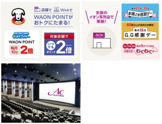 【イオンカード】プラスアルファの特典がある6選　SuicaやWAONチャージやイオン以外でもポイントがたまる