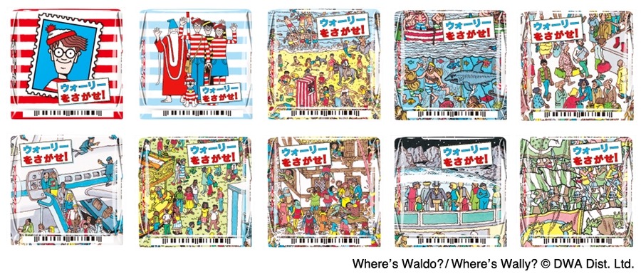 チロルチョコ『ウォーリーをさがせ！』　ファミマと初コラボ（いちごミルク味！）