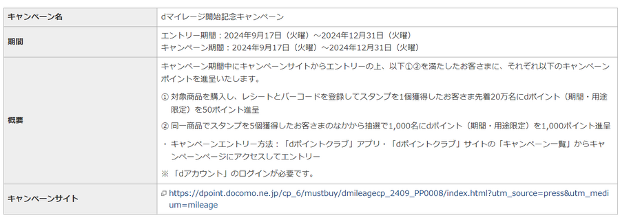 ドコモ、新サービス「dマイレージ」開始へ　dポイントキャンペーンも(12月末まで)