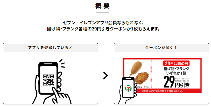 セブンイレブン【アプリ限定】揚げ物・フランク各種29円引き（9/28クーポン配布・9/28-29利用期間）
