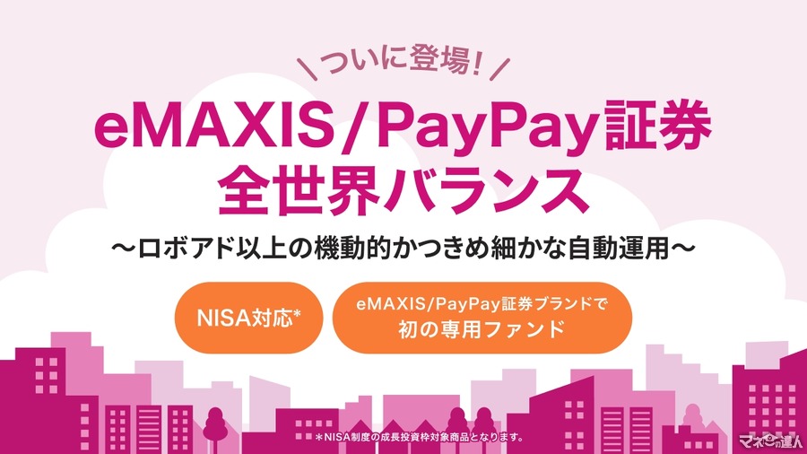 PayPay証券、新ファンド「eMAXIS/PayPay証券 全世界バランス」取扱開始