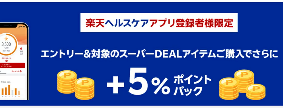 【楽天ヘルスケア】ポイントも健康習慣もゲット！　2周年記念企画実施中