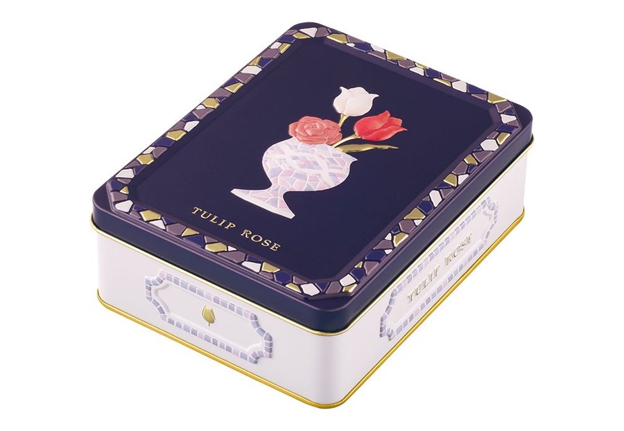 ベネズエラ産カカオで「チューリップローズ」新作、ネイビーブルーのスペシャル缶で新登場(10/10～)