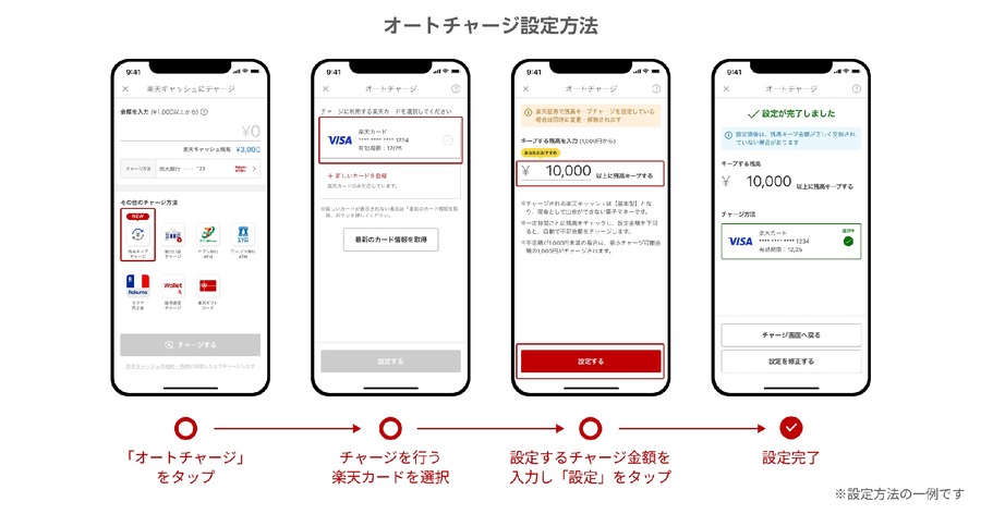 楽天ペイ、「残高キープチャージ」機能を提供開始　自動チャージで残高維持