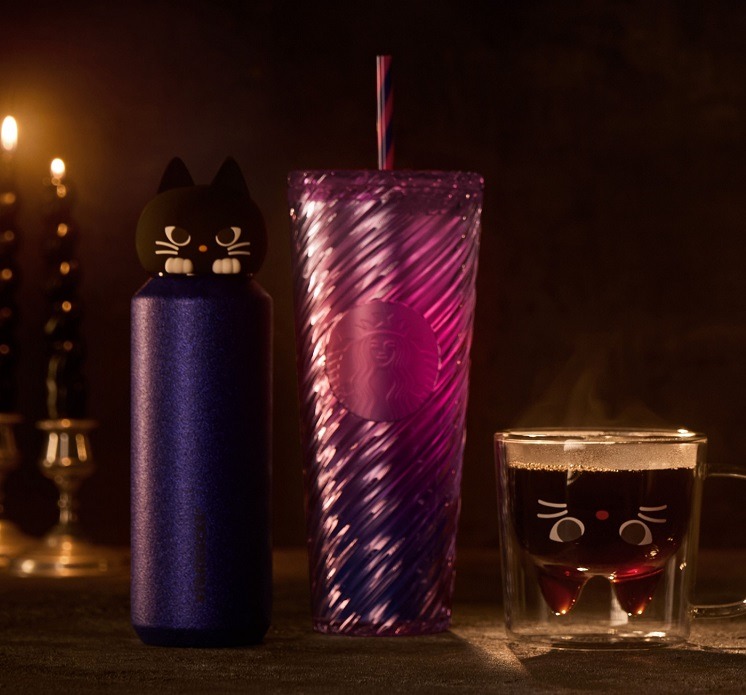 スタバ、ハロウィン2024新作グッズを発表　黒ねこモチーフのボトルやマグカップなど10/11発売