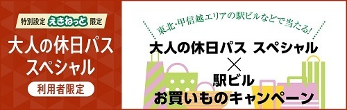 新幹線も乗り放題の「大人の休日パススペシャル」販売中　利用前日までの購入・大人の休日俱楽部カードが必須