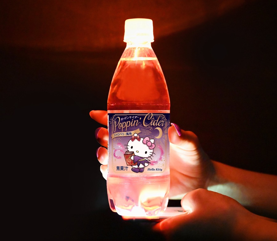DAISO限定！サンリオキャラクターがネオンのように光る「ポッピンサイダー」に